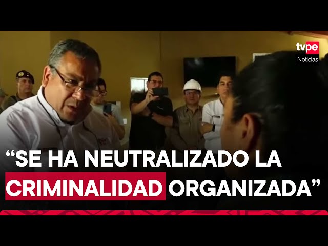 Premier Adrianzén supervisó acciones contra la criminalidad en Pataz