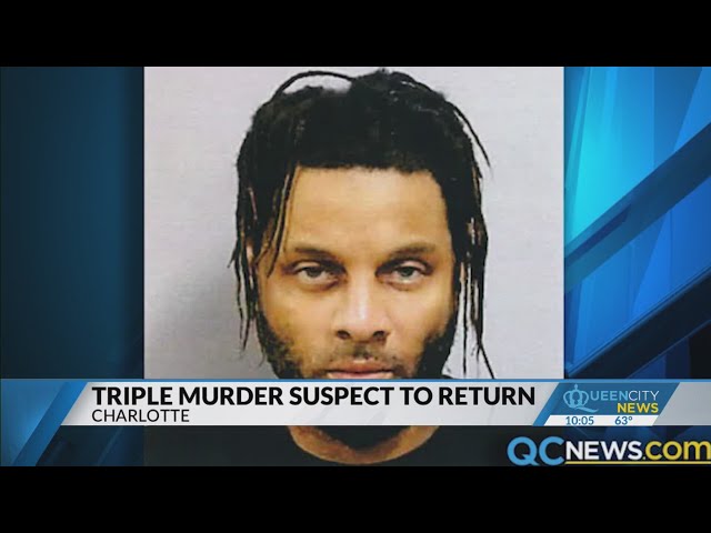 Triple-murder suspect to return to Charlotte from California