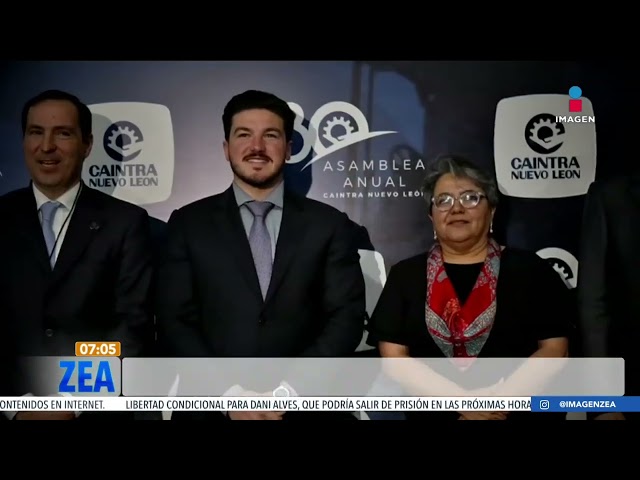 Samuel García asiste a la Asamblea General Anual de la Caintra de Nuevo León