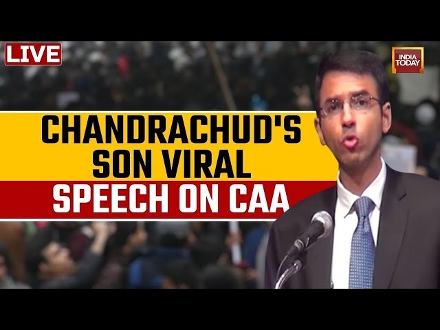 LIVE: Son Of CJI Chandrachud, Abhinav Chandrachud On CAA | India Today LIVE | CAA News LIVE