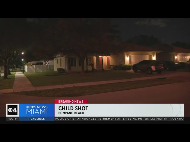 Shooting of child in Pompano Beach under investigation