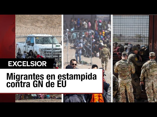 Migrantes rompen valla de púas en la Frontera hacia EU