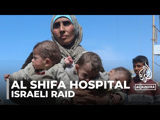 Israeli raid on al Shifa hospital: Palestinians flee facility in search of safety