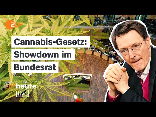 ⁣Kiffen wird ab April legal -  Bundesrat billigt Lauterbachs Cannabis-Gesetz | ZDFheute live