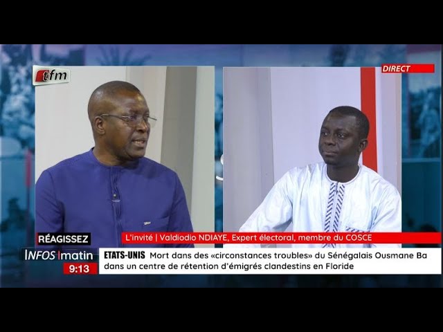 L'Invité d'Infos Matin du 22 Mars 2024 : Ameth Aidara, Directeur de campagne de Malick Gac