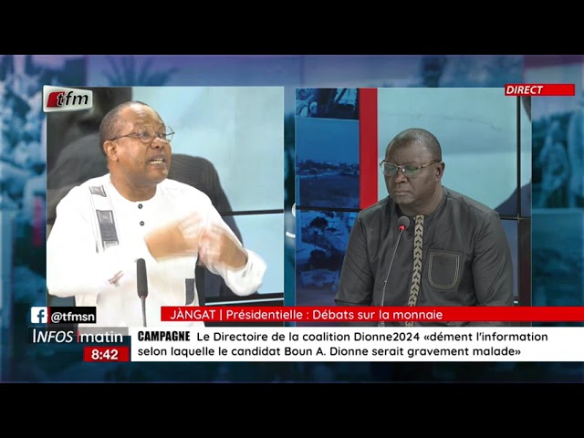 Jangat avec Souleymane Niang - Présidentielle : Débats sur la monnaie - Infos Matin du 22 Mars 2024