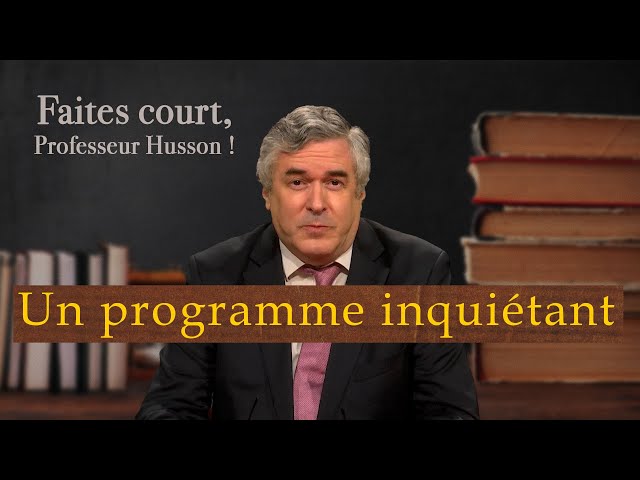 [Format court] Un programme inquiétant - Faites court professeur Husson - TVL