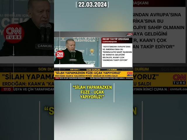 Erdoğan Çankırı'da Konuşuyor "İnsansız Hava Araçlarımızın Başarılarını Cümle Alem Biliyor&