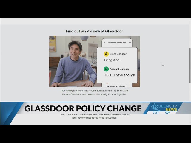 Reaction to Glassdoor Policy Changes