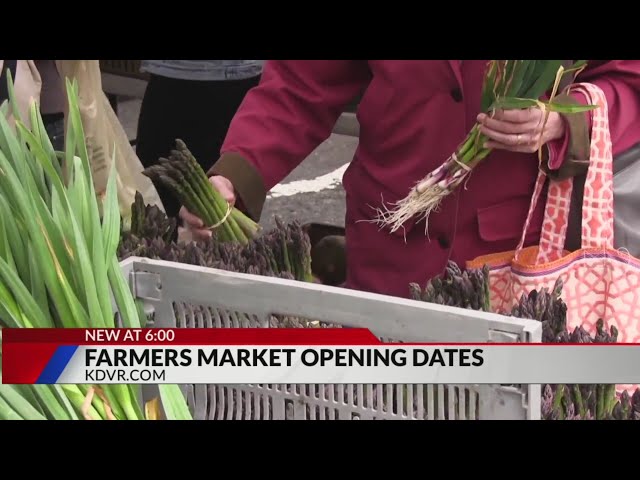 Front Range farmers market 2024 opening dates