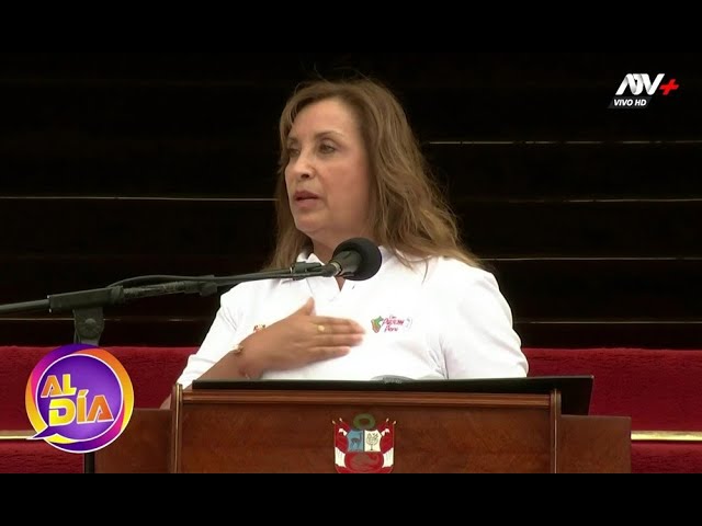 Dina Boluarte: "Trabajamos con las manos limpias"