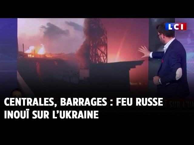 ⁣Centrales, barrages : feu russe inouï sur l’Ukraine