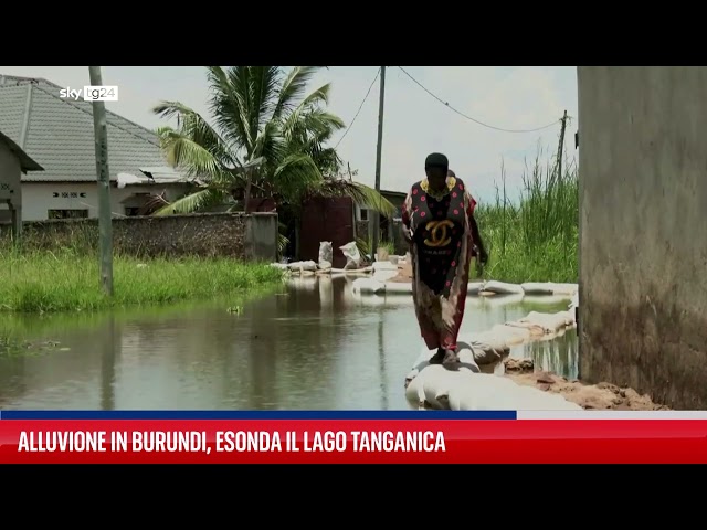 ⁣Alluvione in Burundi, esonda il lago Tanganica