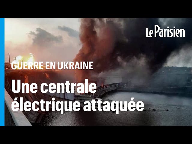 ⁣Ukraine : une centrale hydroélectrique visée par la Russie, des dégâts « extrêmement dangereux »