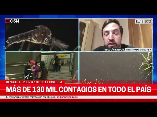 ALERTA DENGUE: HABLA NICOLÁS KREPLAK, MINISTRO de SALUD (PBA)