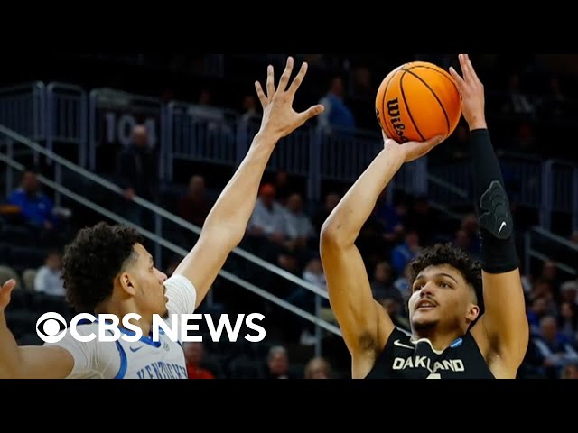 Oakland Golden Grizzlies upset Kentucky Wildcats in March Madness matchup