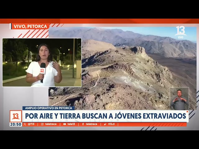 Por aire y tierra buscan a jóvenes extraviados en Petorca