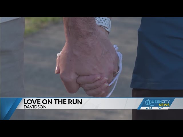 Blind Davidson runner finishes marathons with husband by her side