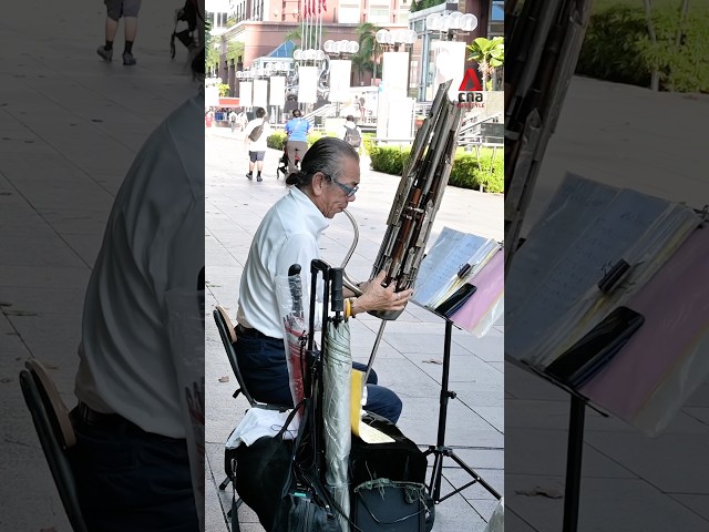 ⁣The Orchard Road busker who plays a traditional Chinese instrument with a 3,000-year history
