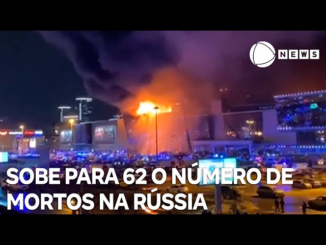 Número de mortos em atentado na Rússia sobe para 62