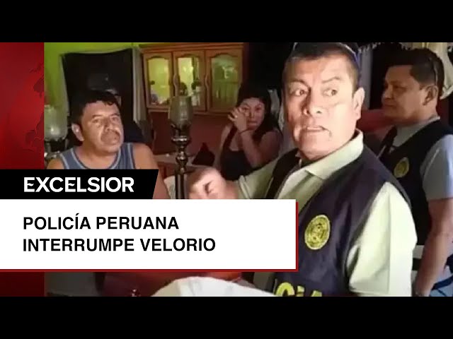 ⁣Policía peruana interrumpe velorio y decomisa ataúd con todo y cadáver