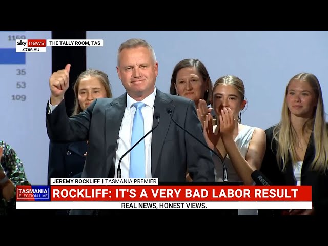 ‘Very poor’ result for Labor in Tasmania election: Jeremy Rockliff