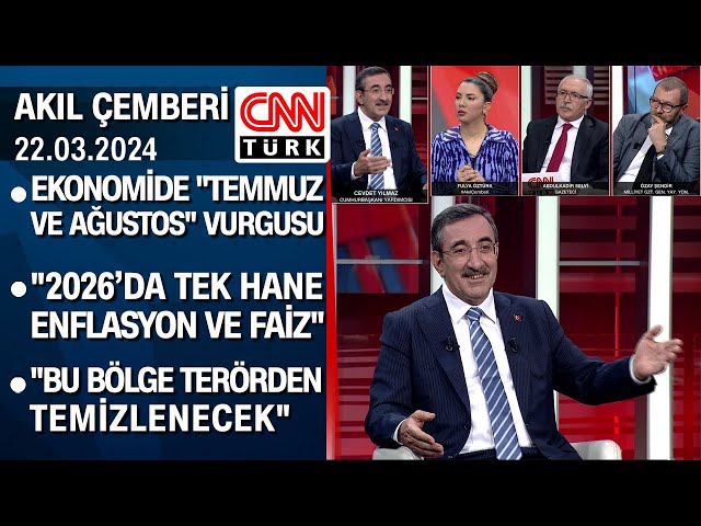 Cevdet Yılmaz ekonomiye dair tüm merak edilenleri CNN TÜRK'te yanıtladı - Akıl Çemberi 22.03.20