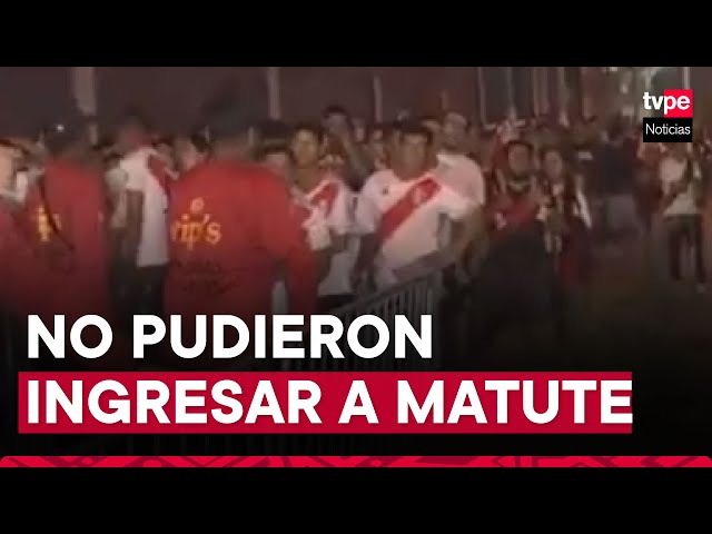 ⁣Perú vs. Nicaragua: cientos de hinchas se quedaron sin ingresar a Matute