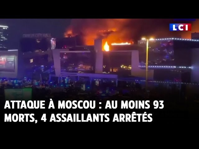 Attaque à Moscou : au moins 93 morts, 4 assaillants arrêtés