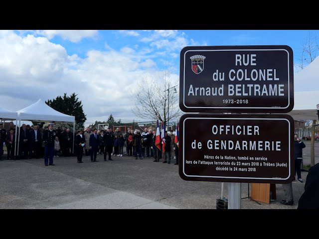 ⁣La rue du colonel Arnaud Beltrame inaugurée à Chaumont