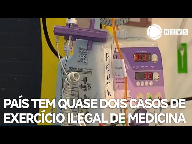 Brasil tem quase dois casos por dia de exercício ilegal de medicina