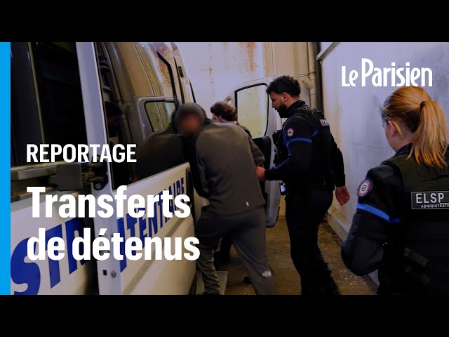 Dans le fourgon avec les surveillants pénitentiaires pendant un transfert de prisonnier