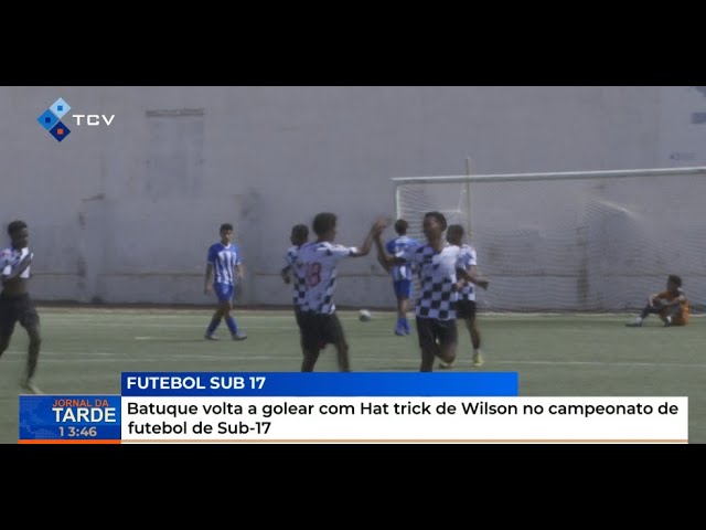 ⁣Batuque volta a golear com Hat trick de Wilson no campeonato de futebol de Sub-17