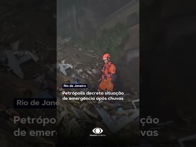 Petrópolis está em estado de emergência após chuvas