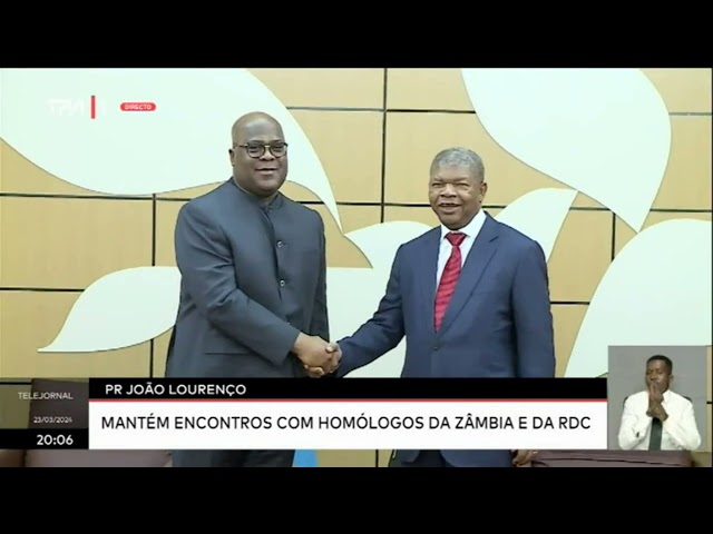 Presidente João Lourenço - Mantém encontros com homólogos da Zâmbia e RDC