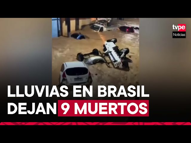 Brasil: Fuerte temporal deja hasta el momento nueve muertos