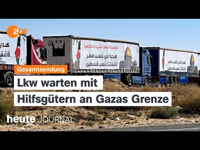 heute journal vom 23.03.24 Hilfslieferungen Gaza, Anschlag Moskau, Präsidentschaftswahl Slowakei