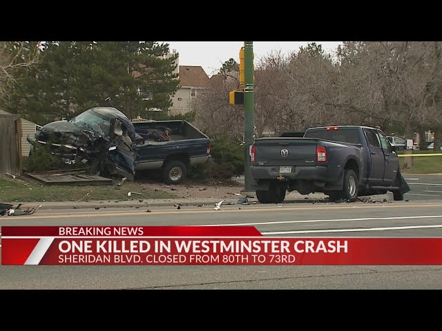 1 killed in crash at 76th and Sheridan