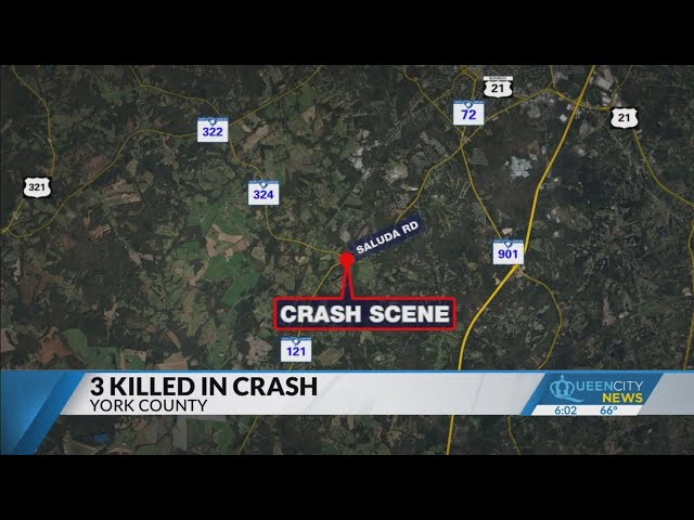 Three killed in three car wreck in York County: SCHP