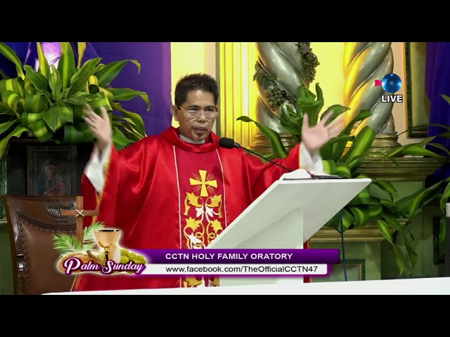 1100 AM  LIVE Palm Sunday Holy Mass   March 24, 2024    Rev. Fr.  Jose Adonis Niñal Aquino (Dondon)