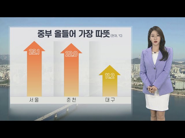 [날씨] 서울, 올들어 가장 따뜻…내일 전국 비, 고온 꺾여 / 연합뉴스TV (YonhapnewsTV)