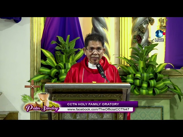 24 MARCH 2024 HOMILY  -  Rev.  Fr.  Jose Adonis Aquino