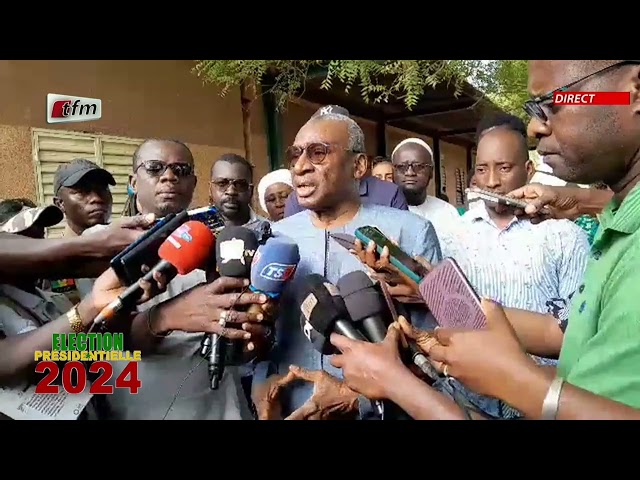 Elections presidentielles 2024 - Vote et réaction de Sidiki Kaba Premier Ministre