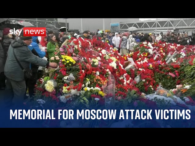 Watch live: Memorial for the victims killed in the terror attack in Moscow