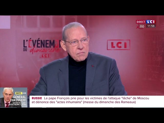 Pierre Servent, éditorialiste géopolitique TF1-LCI, est l'invité de « L’événement du dimanche »