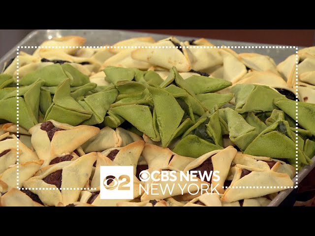 ⁣Celebrating Purim with hamentaschen from Breads Bakery