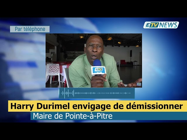 Le Maire de Pointe-à-Pitre Harry Durimel envisage de démissionner
