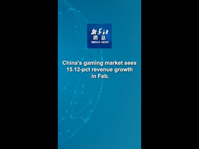 Xinhua News | China's gaming market sees 15.12-pct revenue growth in Feb.