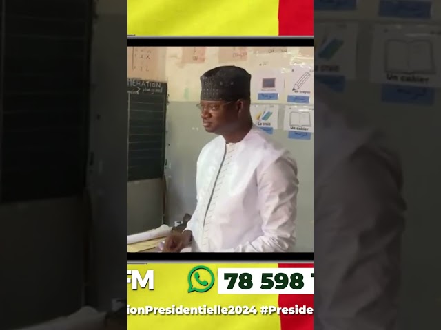 Vote du candidat Aliou Mamadou Dia après sa vote #Elections2024 #ElectionsPresidentielles2024