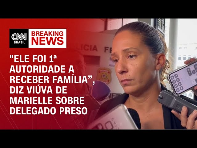 "Ele foi 1ª autoridade a receber família”, diz viúva de Marielle sobre delegado preso | AGORA C